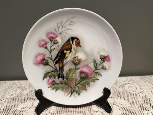 Kaiser Germany Display Plate With Goldfinch On Thistle