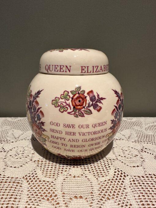 Mason's Queen Elizabeth Silver Jubilee Large Ginger Jar - Image 2