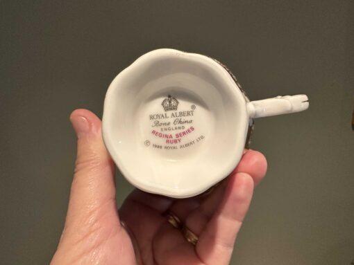 Royal Albert Regina Series Ruby Trio With Extra Large Side Plate - Image 3