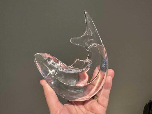 Orrefors Large Stylised Crystal Fish Figurine - Image 3