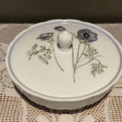Large Vintage Susie Cooper Glen Mist Lidded Trinket Or Powder Bowl