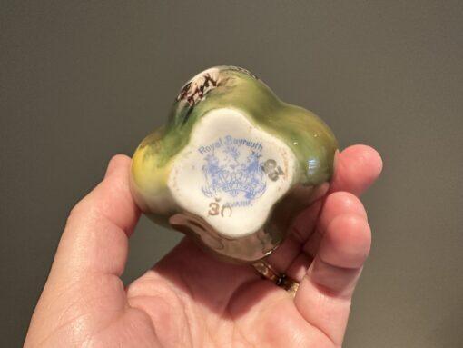 Antique Royal Bayreuth Miniature Basket With Sheep Pattern - Image 4