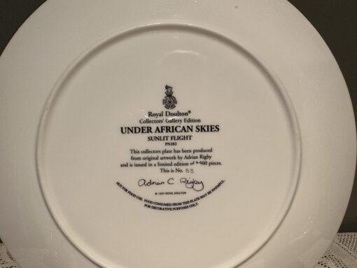 Gorgeous Large Royal Doulton Display Plate - Limited Edition - Under African Skies - Image 4