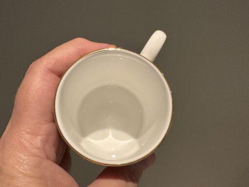 Wedgwood Clio Pattern Fully Gold Banded Demitasse Cup And Saucer Duo - Image 3