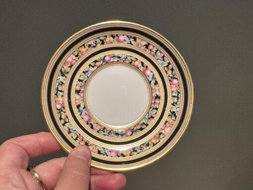 Wedgwood Clio Pattern Fully Gold Banded Demitasse Cup And Saucer Duo - Image 5