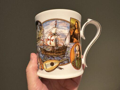 Aynsley Millennium The Endeavours Of Mankind Large Coffee Mug - Image 3