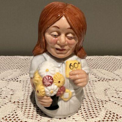 Royal Doulton 'Doultonville' Flora Fuchsia The Florist Candle Snuffer