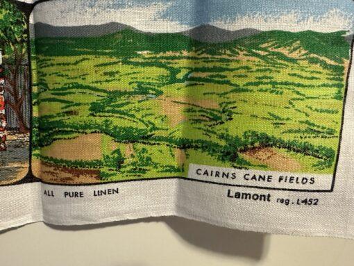 Vintage Pure Irish Linen Lamont Tea Towel - Cairns - North Queensland - Image 4