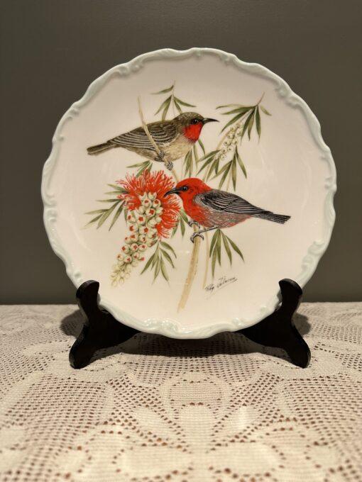 Royal Albert Australian Birds Display Plate - Scarlet Honeyeater