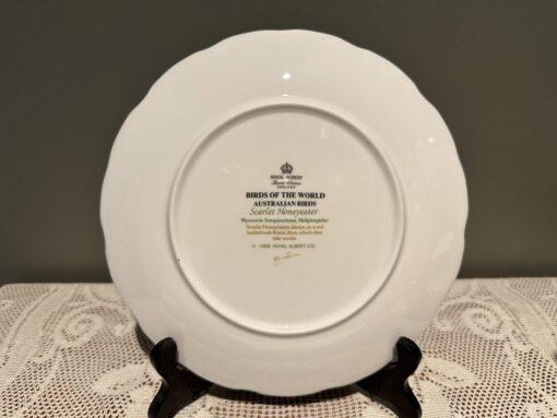 Royal Albert Australian Birds Display Plate - Scarlet Honeyeater - Image 3