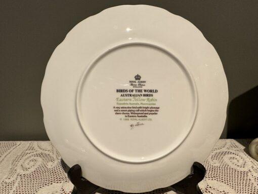 Royal Albert Australian Birds Display Plate - Eastern Yellow Robin - Image 3