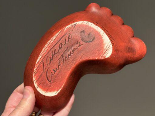 Vintage Alexander Takacs Foot Shaped Dish With Aboriginal Child In The Base - Image 7