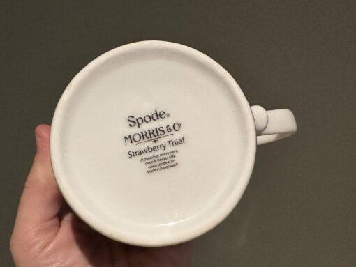 Spode Morris And Co Strawberry Thief Drum Cup And Saucer Set In Box - Image 4