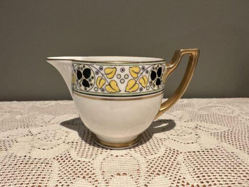 Stunning Royal Doulton Art Deco Creamer With Heavily Gilt Trim - 1935