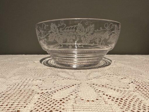 Small Stuart Crystal Grapevine Serving Bowl With Original Label - Image 2