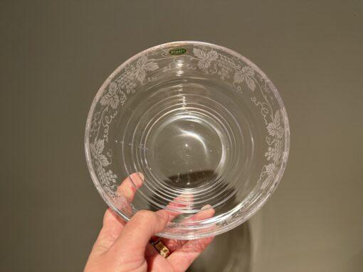 Small Stuart Crystal Grapevine Serving Bowl With Original Label - Image 3