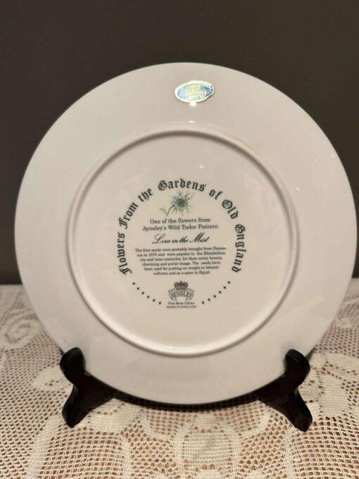 Stunning Aynsley Plate - Flowers From The Gardens Of Old England - Love In The Mist - Image 4