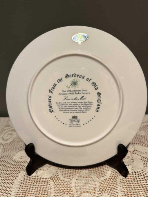 Stunning Aynsley Plate - Flowers From The Gardens Of Old England - Love In The Mist - Image 3