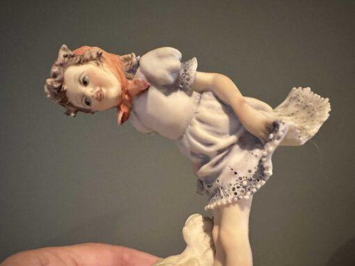 Vintage Giuseppe Armarni Figurine - Be Good Chicks - Girl With Hen And Chicks - Image 5