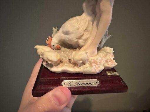 Vintage Giuseppe Armarni Figurine - Be Good Chicks - Girl With Hen And Chicks - Image 6