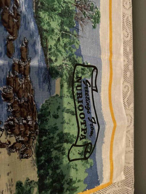 Vintage Pure Linen Tea Towel - Australian Outback - Nurioopta SA - Image 3