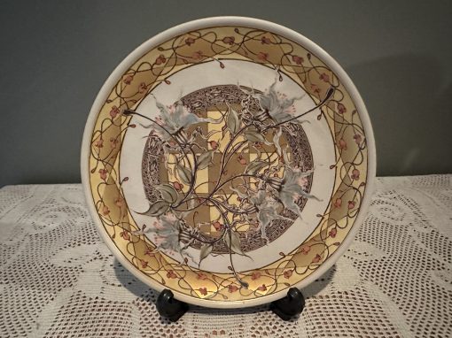 Stunning Hand Thrown And Painted Small Plate - Peter Minko 1997 - Heavily Gilt