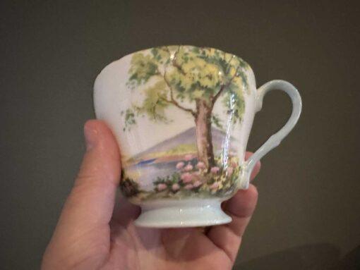 Vintage Shelley Woodland Trio - Blue And Gilt Trim - Image 2