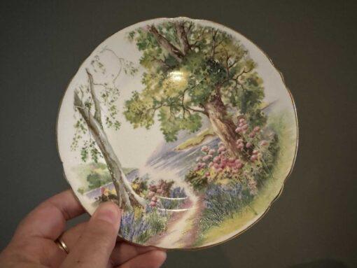 Vintage Shelley Woodland Trio - Blue And Gilt Trim - Image 5