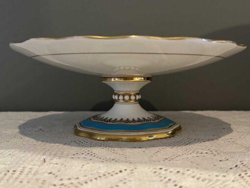 Antique Footed Comport / Cake Stand - Hand Painted - 1870 - Image 2