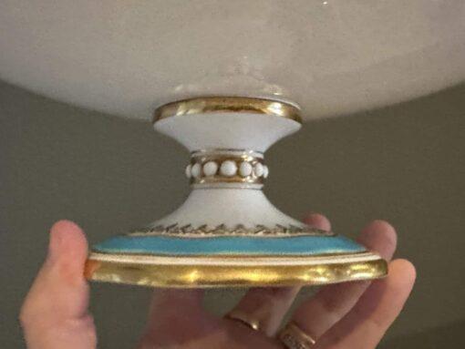 Antique Footed Comport / Cake Stand - Hand Painted - 1870 - Image 5