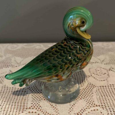 Vintage Murano Glass Hand Blown Duck - La Tour D'Argent Paris - Archimede Seguso