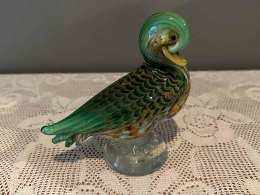 Vintage Murano Glass Hand Blown Duck - La Tour D'Argent Paris - Archimede Seguso