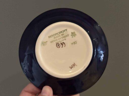 Moorcroft Emma Bosson's Miniature Plate In Box - Indigo Pattern - Image 3