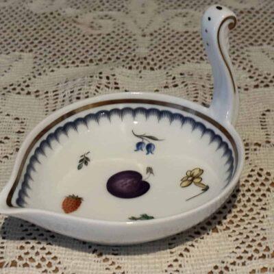 Richard Ginori Italian Fruits Trinket / Ring Holder With Ring Stand