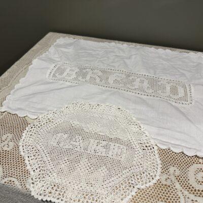 Two Vintage Doilies - Cake And Bread