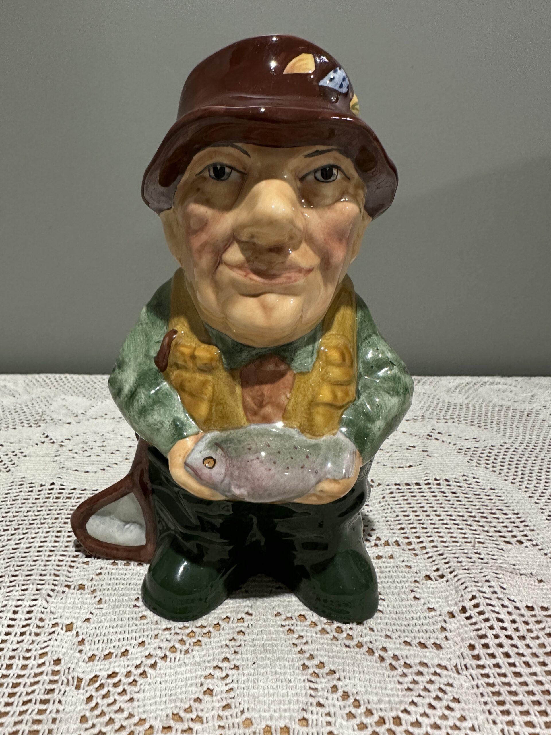 Staffordshire Character Jug By Manor - Fisherman