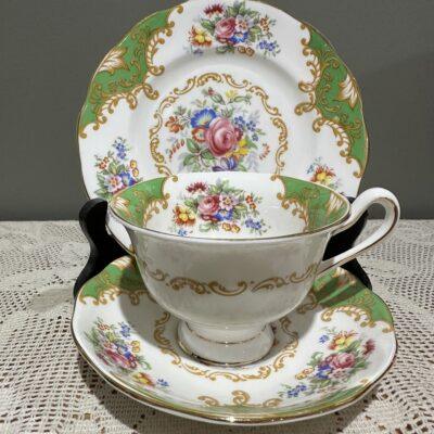 Vintage Royal Albert Trio - Albany Green