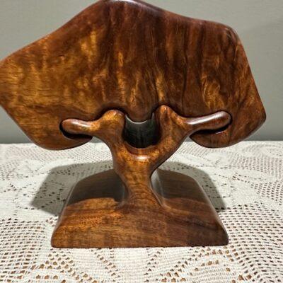 Stunning Hand Crafted Wooden Tree Shaped Puzzle Box / Trinket Box