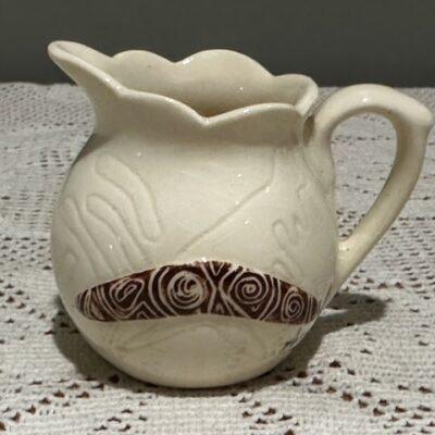 Rose Noble Pottery Australia Miniature Jug / Creamer With Boomerang - Souvenir Of Mildura