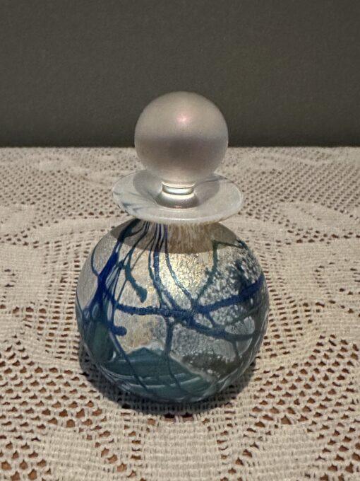 Isle Of Wight Miniature Hand Blown Glass Perfume Bottle - Seascape - Michael Harris