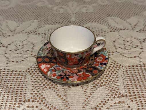 Stunning Royal Worcester Miniature Cup And Saucer - Bold Imari Pattern - Image 2