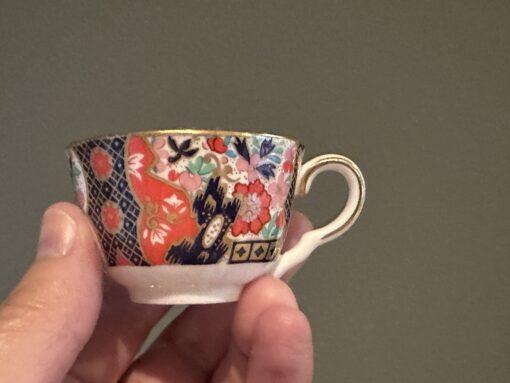 Stunning Royal Worcester Miniature Cup And Saucer - Bold Imari Pattern - Image 3