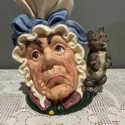 Royal Doulton Large Character Jug - The Cook And The Cheshire Cat - Alice In Wonderland - D6842