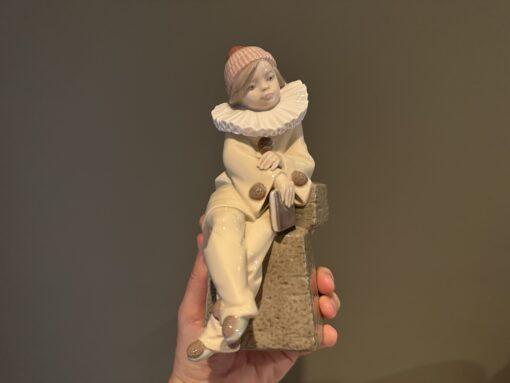 Vintage Lladro Little Jester Figurine - Pierrot With Book - Image 4