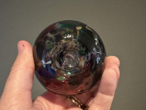 Hand Blown Rainbow Glass Signed Perfume Bottle - Michael Hook Australia - Image 5