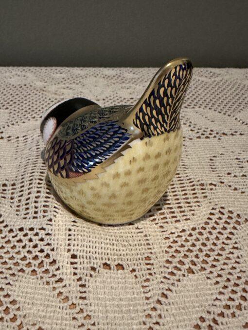Royal Crown Derby Paperweight - Blue Tit With Gold Stopper - Image 3
