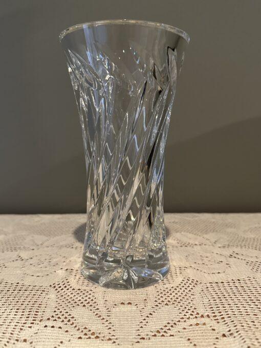 Superb Heavy Crystal Vase - 18cm