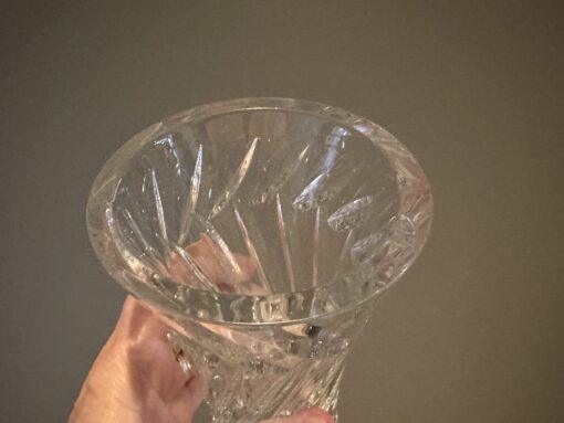Superb Heavy Crystal Vase - 18cm - Image 3