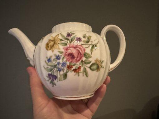 Royal Worcester Small Floral Teapot - Roanoke Pattern - Image 4