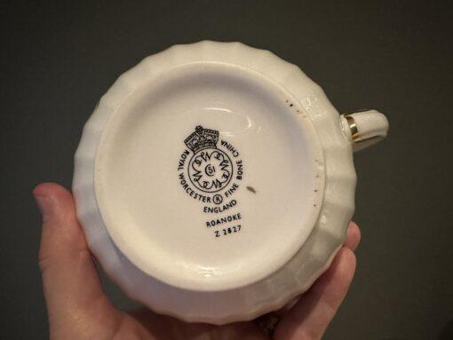 Royal Worcester Small Floral Teapot - Roanoke Pattern - Image 5